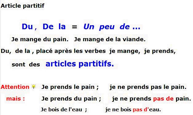 Article partitif